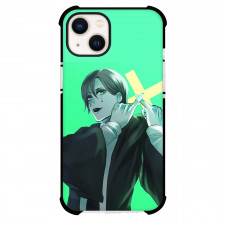 Mashle Magic And Muscles Phone Case For iPhone Samsung Galaxy Pixel OnePlus Vivo Xiaomi Asus Sony Motorola Nokia - Margarette Macaron Fan Art Poster Green Background