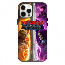 Masters Of The Universe Phone Case For iPhone Samsung Galaxy Pixel OnePlus Vivo Xiaomi Asus Sony Motorola Nokia - Prince Adam And Skeletor Split Fierce Series Poster