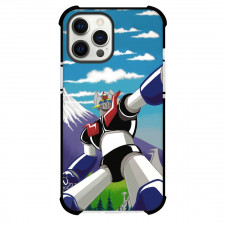 Mazinger Z Case For iPhone Samsung Galaxy Pixel OnePlus Vivo Xiaomi Asus Sony Motorola Nokia - Mazinger Z Fighting Pose Mountain Background