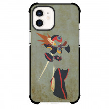 Mega Man Axl Phone Case For iPhone And Samsung Galaxy Devices - Axl Holding Sword Vintage Art