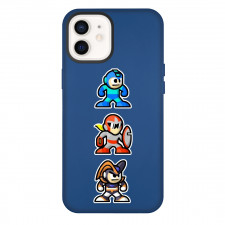 Mega Man Phone Case For iPhone And Samsung Galaxy Devices - Mega Man Characters Standing Pose Chibi Art