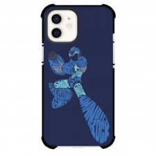 Mega Man Phone Case For iPhone And Samsung Galaxy Devices - Mega Man Fight Pose Word Art