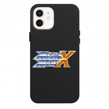 Mega Man Phone Case For iPhone And Samsung Galaxy Devices - Mega Man X Blue White Gold Logo