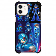 Mega Man Phone Case For iPhone And Samsung Galaxy Devices - Mega Man X Poses Chibi Cartoon Art