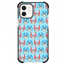 Mega Man Phone Case For iPhone And Samsung Galaxy Devices - Mega Man X Zero Aqua Pattern Art