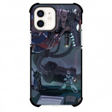Mega Man Sigma Phone Case For iPhone And Samsung Galaxy Devices - Sigma Versus Mega Man Attacking Illustration