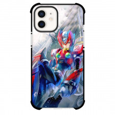 Mega Man Zero Phone Case For iPhone And Samsung Galaxy Devices - Zero Flying Pose Anime Illustration