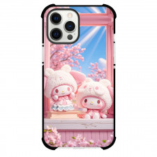 Sanrio Melody Phone Case For iPhone Samsung Galaxy Pixel OnePlus Vivo Xiaomi Asus Sony Motorola Nokia - Melody Standing by the Window
