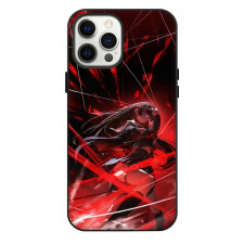 Melty Blood Akiha Vermillion Phone Case For iPhone Samsung Galaxy Pixel OnePlus Vivo Xiaomi Asus Sony Motorola Nokia - Akiha Vermillion Fierce Power Portrait