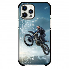 Mission Impossible Dead Reckoning Part One Ethan Hunt Phone Case For iPhone Samsung Galaxy Pixel OnePlus Vivo Xiaomi Asus Sony Motorola Nokia - Ethan Hunt Riding Motorcycle On Sky Background