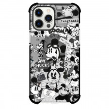 Mickey And Minnie Mickey Phone Case For iPhone Samsung Galaxy Pixel OnePlus Vivo Xiaomi Asus Sony Motorola Nokia - Mickey Comic Collage Grayscale