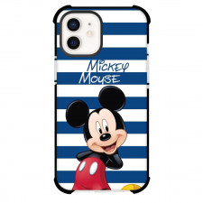 Mickey And Minnie Mickey Phone Case For iPhone Samsung Galaxy Pixel OnePlus Vivo Xiaomi Asus Sony Motorola Nokia - Mickey Mouse Stripes Background