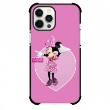 Minnie's Bow-Toons Minnie Phone Case For iPhone Samsung Galaxy Pixel OnePlus Vivo Xiaomi Asus Sony Motorola Nokia - Minnie Happy Face On Pink Background