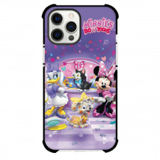 Minnie's Bow-Toons Phone Case For iPhone Samsung Galaxy Pixel OnePlus Vivo Xiaomi Asus Sony Motorola Nokia - Minnie's Bow-Toons Poster Pink Background