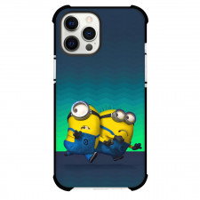 Minions Phone Case For iPhone Samsung Galaxy Pixel OnePlus Vivo Xiaomi Asus Sony Motorola Nokia - Bob And Stuart Escaping Movie Art