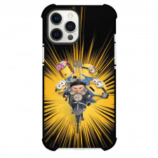 Minions Gru Phone Case For iPhone Samsung Galaxy Pixel OnePlus Vivo Xiaomi Asus Sony Motorola Nokia - Young Gru Biking With Minions Movie Art