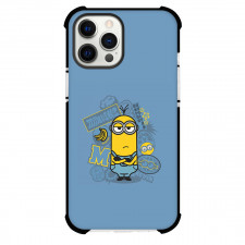 Minions Kevin Phone Case For iPhone Samsung Galaxy Pixel OnePlus Vivo Xiaomi Asus Sony Motorola Nokia - Kevin Grumpy Cartoon Art On Blue Background
