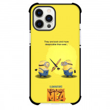 Despicable Me 4 Phone Case For iPhone Samsung Galaxy Pixel OnePlus Vivo Xiaomi Asus Sony Motorola Nokia - Minions Fighting In Yellow Background