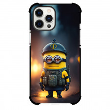 Minions Phone Case For iPhone Samsung Galaxy Pixel OnePlus Vivo Xiaomi Asus Sony Motorola Nokia - Soldier Minion Portrait 3D Art