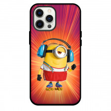 Minions Stuart Phone Case For iPhone Samsung Galaxy Pixel OnePlus Vivo Xiaomi Asus Sony Motorola Nokia - Stuart Wearing Headphone And Roller Portrait