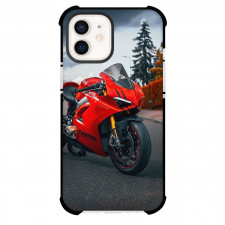 Motorbike Ducati Phone Case For iPhone Samsung Galaxy Pixel OnePlus Vivo Xiaomi Asus Sony Motorola Nokia - Motorbike Ducati Panigale V4 Red color On Street Poster