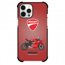 Motorbike Ducati Phone Case For iPhone Samsung Galaxy Pixel OnePlus Vivo Xiaomi Asus Sony Motorola Nokia - Motorbike Ducati Panigale V4 Vector Illustration Art On Red Background
