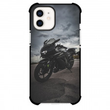 Motorbike Kawasaki Phone Case For iPhone Samsung Galaxy Pixel OnePlus Vivo Xiaomi Asus Sony Motorola Nokia - Motorbike Kawasaki Ninja 250R Black In Cloudly Day Poster