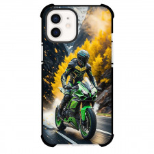 Motorbike Kawasaki Phone Case For iPhone Samsung Galaxy Pixel OnePlus Vivo Xiaomi Asus Sony Motorola Nokia - Motorbike Kawasaki ZX10 Running Digital Art Poster