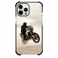 Motorbike Triumph Phone Case For iPhone Samsung Galaxy Pixel OnePlus Vivo Xiaomi Asus Sony Motorola Nokia - Motorbike Triumph Tiger 900 Jumping On Desert Poster