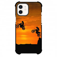 Motocross Phone Case For iPhone Samsung Galaxy Pixel OnePlus Vivo Xiaomi Asus Sony Motorola Nokia - Motocross Dirtbiker Jumping Silhouette Poster