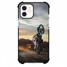 Motocross Phone Case For iPhone Samsung Galaxy Pixel OnePlus Vivo Xiaomi Asus Sony Motorola Nokia - Motocross Dirtbiker Wheelie On Valley Background
