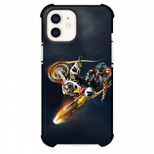 Motocross Jeremy McGrath Phone Case For iPhone Samsung Galaxy Pixel OnePlus Vivo Xiaomi Asus Sony Motorola Nokia - Motocross Jeremy McGrath On Flaming Motocross Bike Poster