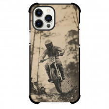 Motocross Phone Case For iPhone Samsung Galaxy Pixel OnePlus Vivo Xiaomi Asus Sony Motorola Nokia - Motocross A Man On A Dirkbike Vintage Poster