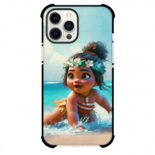 Moana Case For iPhone Samsung Galaxy Pixel OnePlus Vivo Xiaomi Asus Sony Motorola Nokia - Baby Moana Playing on the Beach Paint Art