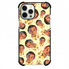 Moana Case For iPhone Samsung Galaxy Pixel OnePlus Vivo Xiaomi Asus Sony Motorola Nokia - Little Moana with Flowers Pattern Art