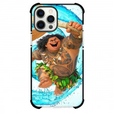 Moana Maui Case For iPhone Samsung Galaxy Pixel OnePlus Vivo Xiaomi Asus Sony Motorola Nokia - Maui Holding his Hook Water Splash Background
