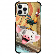 Moana Case For iPhone Samsung Galaxy Pixel OnePlus Vivo Xiaomi Asus Sony Motorola Nokia - Pua and Hei Hei on Sailboat 3D Animated Art