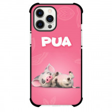 Moana Case For iPhone Samsung Galaxy Pixel OnePlus Vivo Xiaomi Asus Sony Motorola Nokia - Pua Lying Pose Minimalist Pink Background