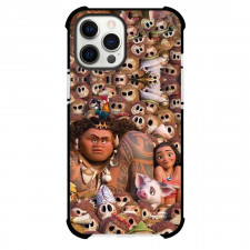 Moana Case For iPhone Samsung Galaxy Pixel OnePlus Vivo Xiaomi Asus Sony Motorola Nokia - Moana with Maui Collage Kakamora Background