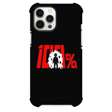 Mob Psycho 100 Phone Case For iPhone Samsung Galaxy Pixel OnePlus Vivo Xiaomi Asus Sony Motorola Nokia - Mob Psycho 100 100% Psychic Red Illustration Logo On Black Background