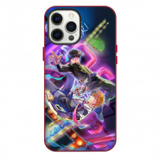 Mob Psycho 100 Phone Case For iPhone Samsung Galaxy Pixel OnePlus Vivo Xiaomi Asus Sony Motorola Nokia - Arataka And Shigeo In A Vibrate Color Digital Art Background