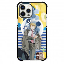 Mob Psycho 100 Arataka Reigen Phone Case For iPhone Samsung Galaxy Pixel OnePlus Vivo Xiaomi Asus Sony Motorola Nokia - Arataka Reigen Dressed In Suit And Tie On Minimalist Background