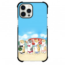 Mofusand Phone Case For iPhone Samsung Galaxy Pixel OnePlus Vivo Xiaomi Asus Sony Motorola Nokia - Cat Swimsuit Side Portrait