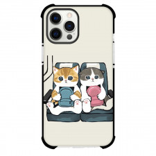 Mofusand Phone Case For iPhone Samsung Galaxy Pixel OnePlus Vivo Xiaomi Asus Sony Motorola Nokia - Characters Holding Bag Illustration