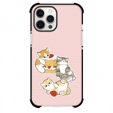 Mofusand Phone Case For iPhone Samsung Galaxy Pixel OnePlus Vivo Xiaomi Asus Sony Motorola Nokia - Dessert Cat Playing Illustration