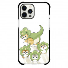 Mofusand Phone Case For iPhone Samsung Galaxy Pixel OnePlus Vivo Xiaomi Asus Sony Motorola Nokia - Dinasour Cat Illustration