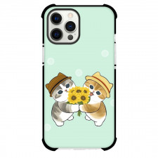 Mofusand Phone Case For iPhone Samsung Galaxy Pixel OnePlus Vivo Xiaomi Asus Sony Motorola Nokia - Flower Cat Illustration
