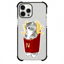 Mofusand Phone Case For iPhone Samsung Galaxy Pixel OnePlus Vivo Xiaomi Asus Sony Motorola Nokia - Fries Cat Side Portrait