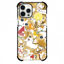 Mofusand Phone Case For iPhone Samsung Galaxy Pixel OnePlus Vivo Xiaomi Asus Sony Motorola Nokia - Orange Cat Collage