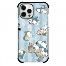 Mofusand Phone Case For iPhone Samsung Galaxy Pixel OnePlus Vivo Xiaomi Asus Sony Motorola Nokia - Shark Cat Collage